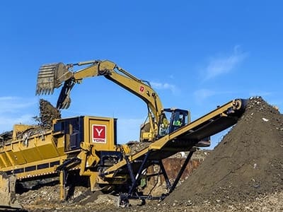 York1 machinery completing soil remediation on a job site