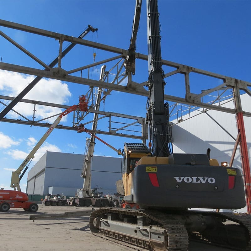 ACC selective demolition of a hangar