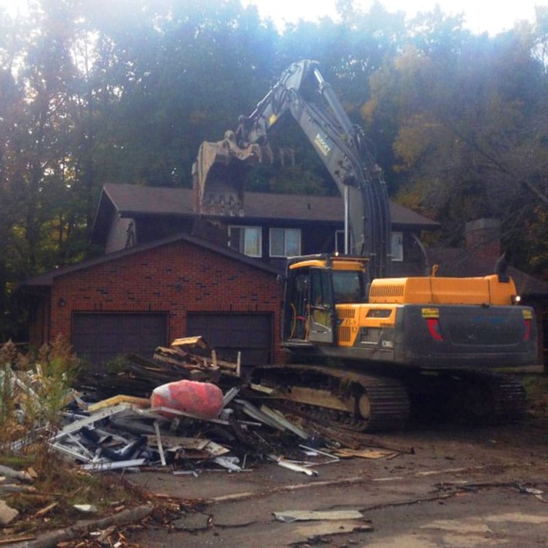 William Baker residential asbestos abatement and demolition project.