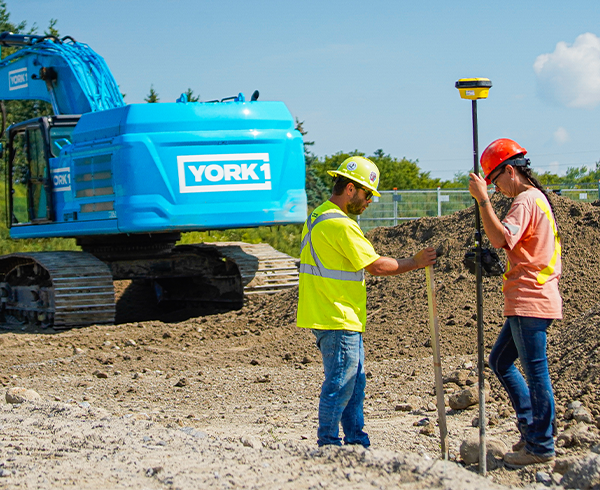 Grading being done for a site by YORK1